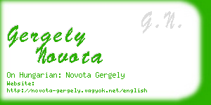 gergely novota business card